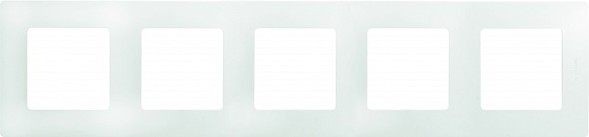 Рамка Legrand Etika Белый 5-постовая 672505