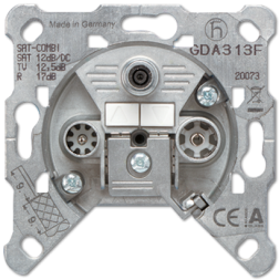 Розетка Jung SL серия TV-SAT-FM, проходная GDA313F