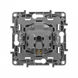 Розетка Legrand Etika антрацит 2К+З со шторками - немецкий стандарт - винтовые зажимы - 16 А - 250 В~ 672622