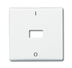 Клавиша ABB Allwetter 44 слоновая кость IP44 для 1-клавишного выключателя/переключателя/кнопки с окном для линзы с маркировкой "I/O" 2CKA001731A1809 2108-32