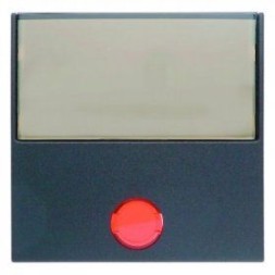 Клавиша Berker S.1 антрацит, матовый с 5 прилагаемыми линзами и большим полем для надписи 16961606