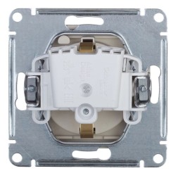 AQUA розетка Schneider Electric Atlasdesign Карбон с заземлением со шторк с крышк., 16А, IP44 ATN441046