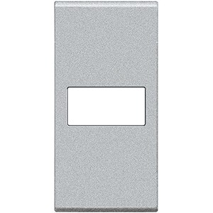 Клавиша Bticino Living Light Axial Алюминий с 1 отверстием для вставки символа, 1 модуль NT4916T