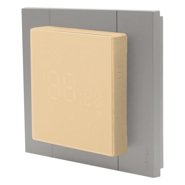 Регулятор теплого пола, TAM-Бежевый (ВИД С СЕРОЙ РАМКОЙ)