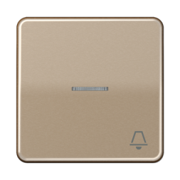 Клавиша Jung CD серия бронза 1-я с/п с символом &quot;ЗВОНОК&quot; CD590KO5KGB