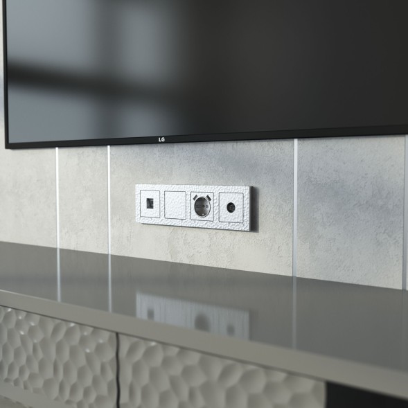 ТВ-розетка оконечная (Hammaer серебряный) W1283006