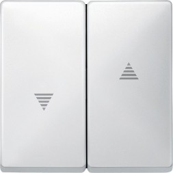 Клавиша Merten Artec белый х2 для жалюзи MTN411519