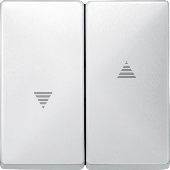 Клавиша Merten Artec белый х2 для жалюзи MTN411519