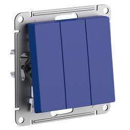 ATN001131 Atlasdesign 3-клавишный ВЫКЛЮЧАТЕЛЬ, сх.1+1+1, 10АХ, механизм Аквамарин Schneider Electric