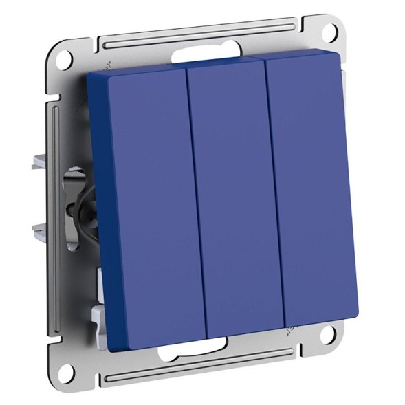 ATN001131 Atlasdesign 3-клавишный ВЫКЛЮЧАТЕЛЬ, сх.1+1+1, 10АХ, механизм Аквамарин Schneider Electric