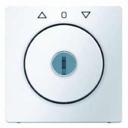 Центральная панель Berker R.1 Berker Q.1 белизна с эффектом бархата, с замком к жалюзийному замочному выключателю полярная ключ вынимается в среднем положении 10816089