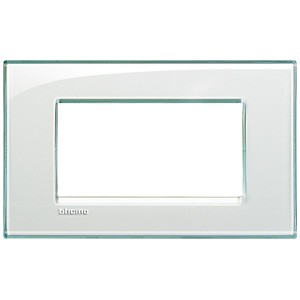 Рамка Bticino LivingLight Квадрат Морская вода 4 модуля LNA4804KA