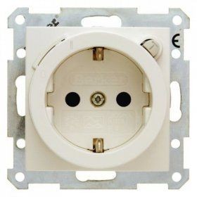Штепсельная розетка Berker R.1 белый, с блеском SCHUKO с УЗО 47088982