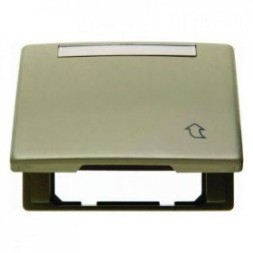 Промежуточная рамка Berker Arsys светло-бронзовый металл с откидной крышкой и полем для надписи 11551001