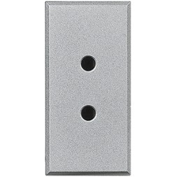 Мини разъем двухполюсный Bticino Axolute Алюминий для вспомогательных цепей, 3 мм, 16 А, 24 В HC4291