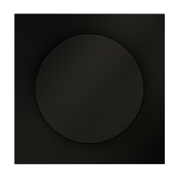 Накладка для светорегулятора поворотно-нажимного, S70 (черный матовый)