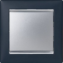 Рамка Legrand Valena Ноктюрн / Серебро 1 пост 770391