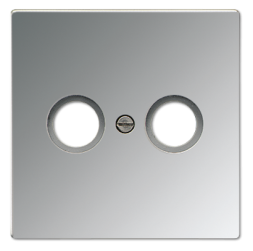 Накладка Jung LS серия Блестящий хром TV-FM розетки GCR2990TV