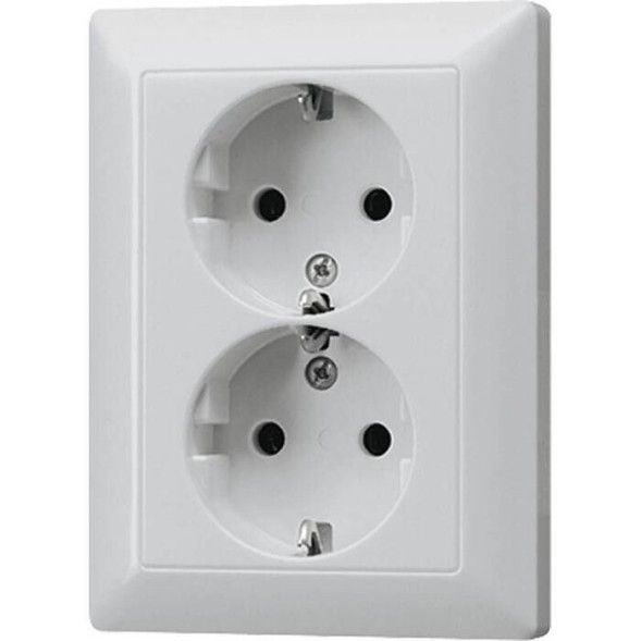 Розетка Jung LS серия Сдвоенная SCHUKO AL5020KIAN-L