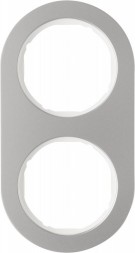 Рамка Berker R.Classic Полярная белизна, нержавеющая сталь 2 поста 10122014