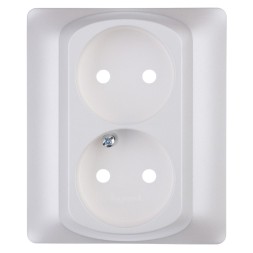 Лицевая панель Legrand Galea Life перламутр для розетки 2х2-клавишного 771532