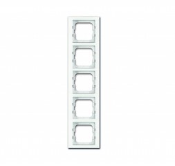 Рамка ABB Axcent Белое стекло 5 постов 2CKA001754A4441 1725-280