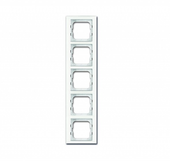 Рамка ABB Axcent Белое стекло 5 постов 2CKA001754A4441 1725-280