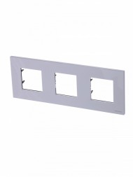 Рамка ABB Zenit Альпийский белый 3 поста 2CLA227300N1101 N2273 BL