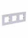 Рамка ABB Zenit Альпийский белый 3 поста 2CLA227300N1101 N2273 BL