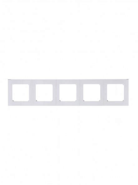 Рамка ABB Levit Белый / Белый 5 постов 2CHH015050A6003 3901H-A05050 03W