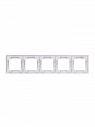 Рамка ABB Levit Белый / Белый 5 постов 2CHH015050A6003 3901H-A05050 03W