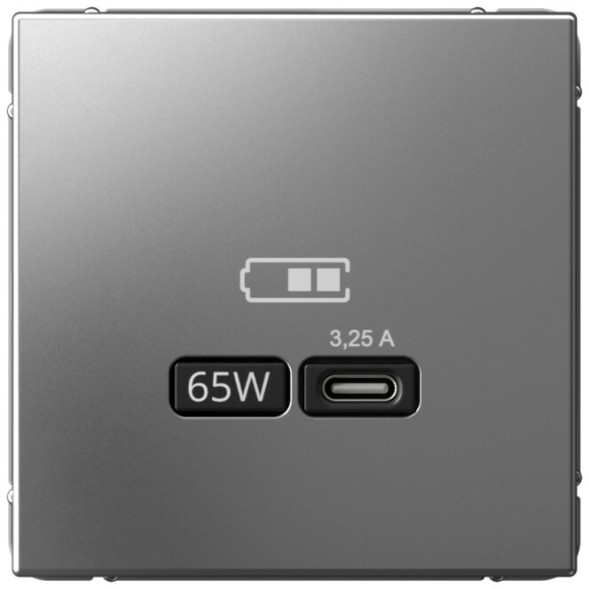 Зарядное устройство USB-C, 65Вт (Сталь) Schneider Electric Systeme Art Gallery GAL000927