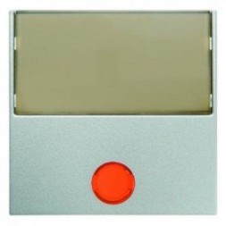 Клавиша Berker S.1 алюминий, матовый с 5 прилагаемыми линзами и большим полем для надписи 16961404