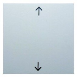 Перекидной выключатель Berker B.7 полярная белизна, матовый с оттиском Стрелки 16201919