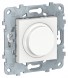 Светорегулятор LED Schneider Electric Unica Studio Белый Wiser поворотно-нажимной, универсальный 7-200Вт NU551618