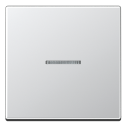 Клавиша Jung A серия Алюминий 1-я с подсветкой A590KO5AL