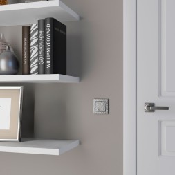 Набор клавиш для выключателя трехклавишного (Hammaer серебряный) W1239006