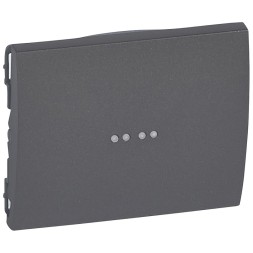 Лицевая панель Legrand Galea Life темная бронза для выключателя одноклавишного с подсветкой 771234