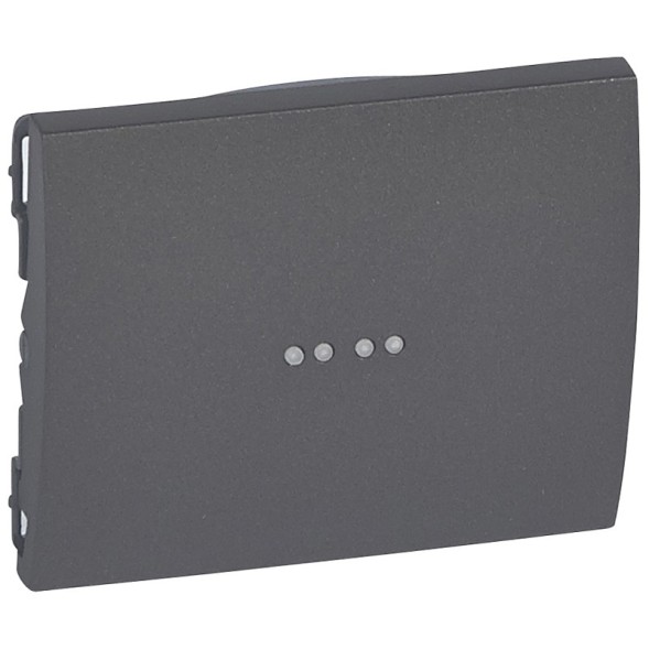 Лицевая панель Legrand Galea Life темная бронза для выключателя одноклавишного с подсветкой 771234