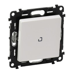 Выключатель Legrand Valena Life Белый кнопочный 6А 250В c подсветкой,с лицевой панелью. Безвинтовые зажимы 752412