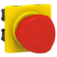 Кнопка Legrand Mosaic аварийного отключения на 1/4 об. 076602