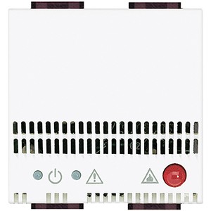 Повторитель сигналов для детекторов газа Bticino LivingLight Air Белый со световой и звуковой сигнализацией (85дБ), 6А актив. и 2А индуктив. нагрузки, 2 модуля N4520