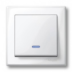 Клавиша Merten M-серия с окошком для световой индикации пол.белый MTN436019