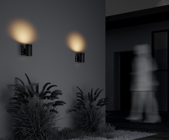 Уличный настенный светильник Outdoor O419WL-01B