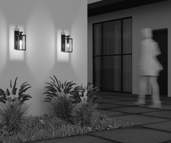 Уличный настенный светильник Outdoor O452WL-01GF1