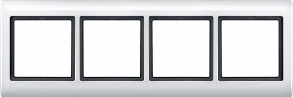 Рамка Merten Aquadesign Полярный белый 4 поста MTN400419