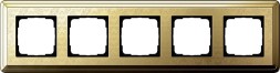 Рамка Gira Classix Art Латунь 5-постовая 0215671
