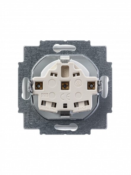 Розетка ABB белый бархат SCHUKO 16А 250В с крышкой 2CKA002018A1494 20 EUK-884