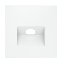 Накладка для розетки компьютерной RJ45 кат.6, S70 (белый матовый)