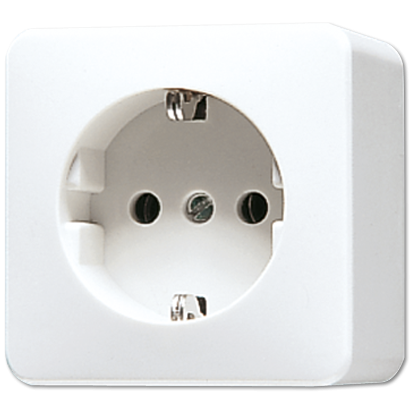 Розетка Jung ECO Profi Белая с заземлением 16А 250V~ накладного монтажа 16А/250В 321AWW